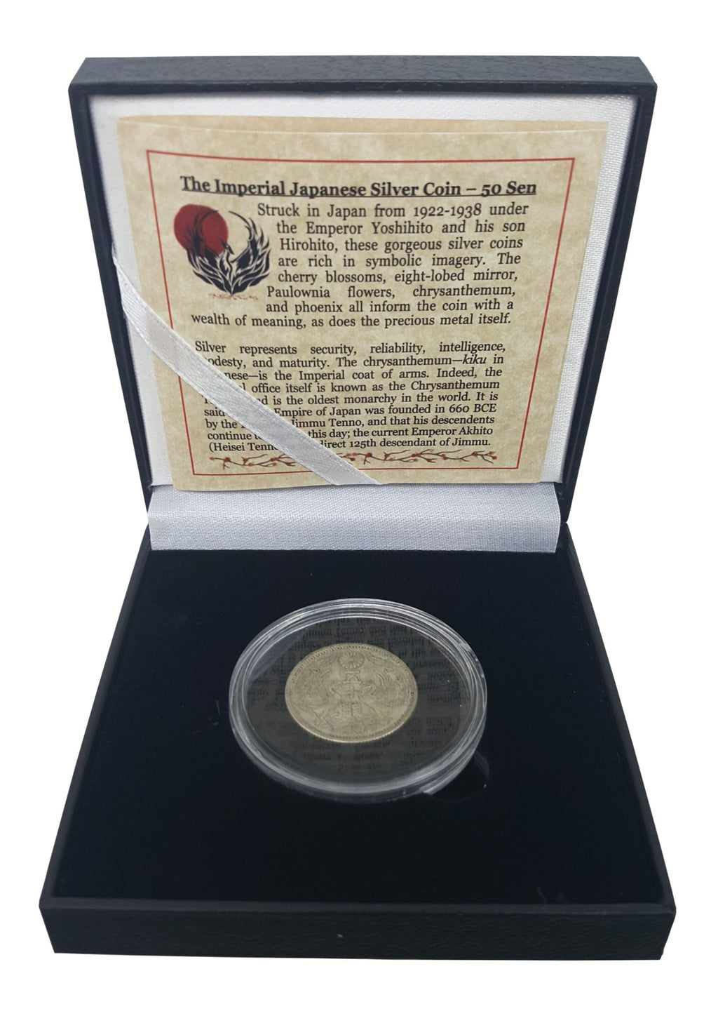 Imperial Japan: Box of Silver Japanese Coin (Black Box) - image 2