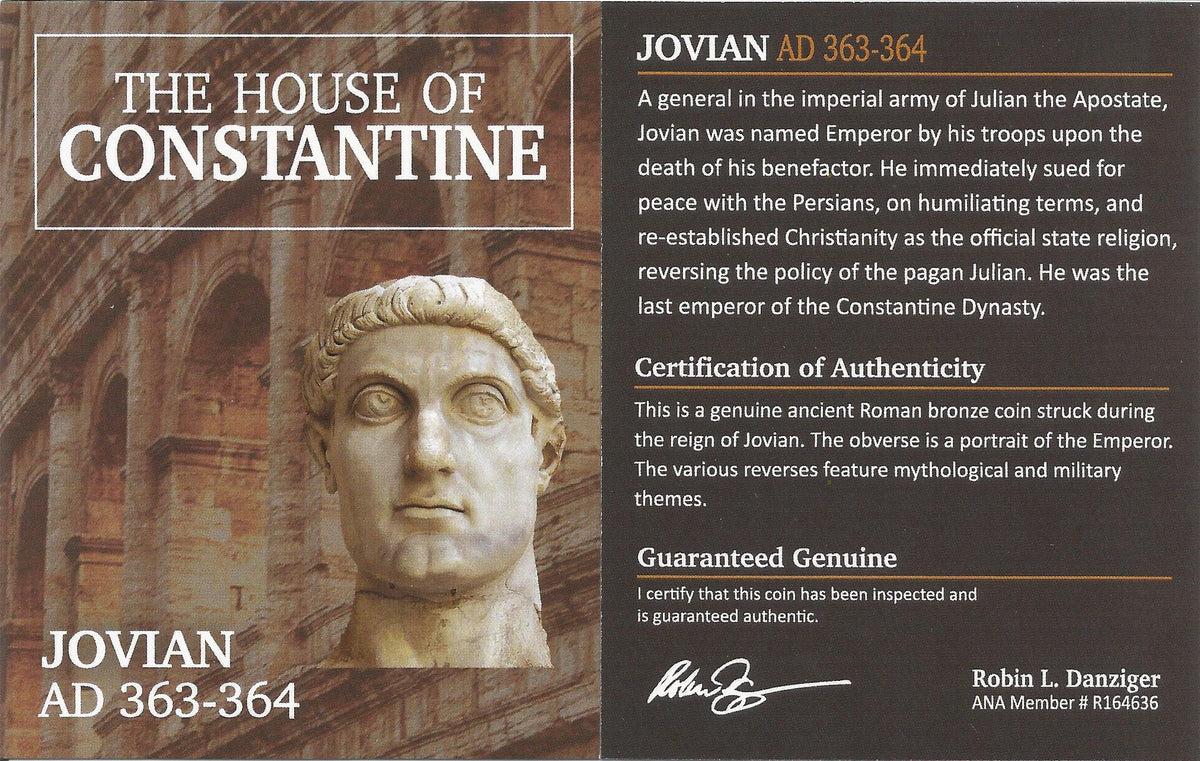 Jovian AE3 Nummus AD 363-364 NGC CH-VF Ancient Roman Coin — image 2