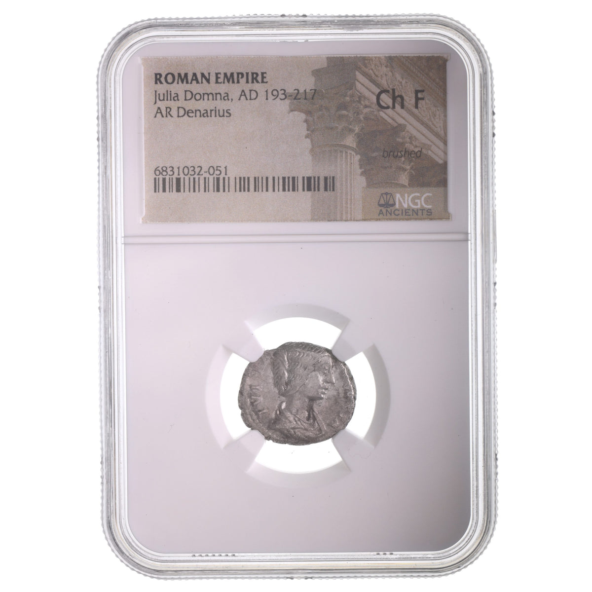 Julia Domna AR Denarius AD 193-217 NGC CH-F Ancient Roman Coin