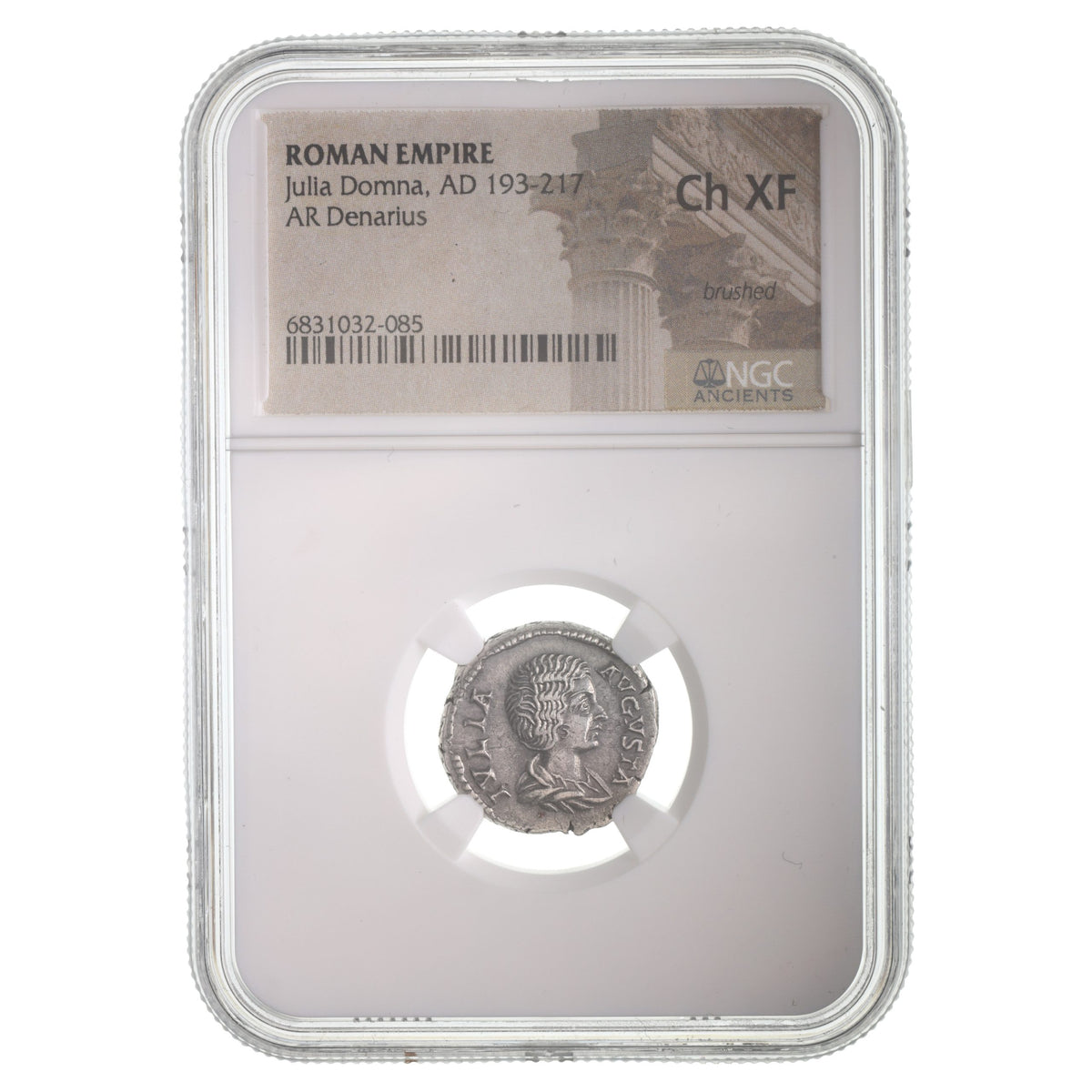 Julia Domna AR Denarius AD 193-217 NGC CH-XF Ancient Roman Coin