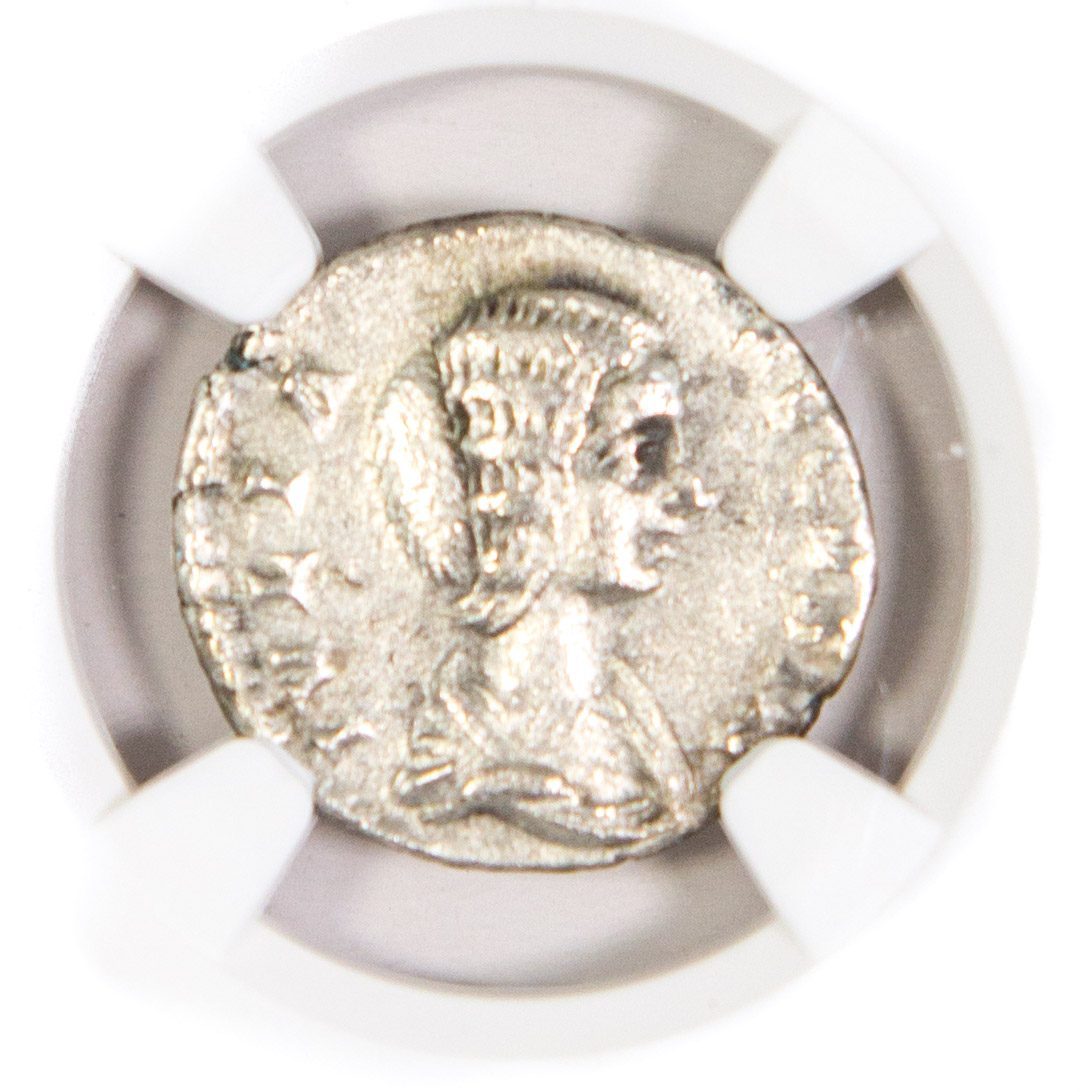 Julia Domna AR Denarius AD 193-217 NGC VF Ancient Roman Coin — image 2
