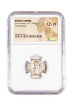 Julia Domna AR Denarius AD 193-217 NGC VF Ancient Roman Coin — image 4
