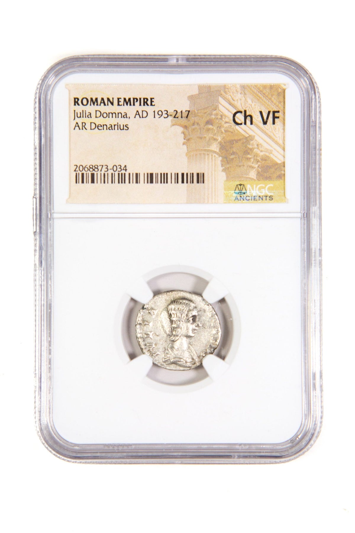 Julia Domna AR Denarius AD 193-217 NGC VF Ancient Roman Coin — image 4