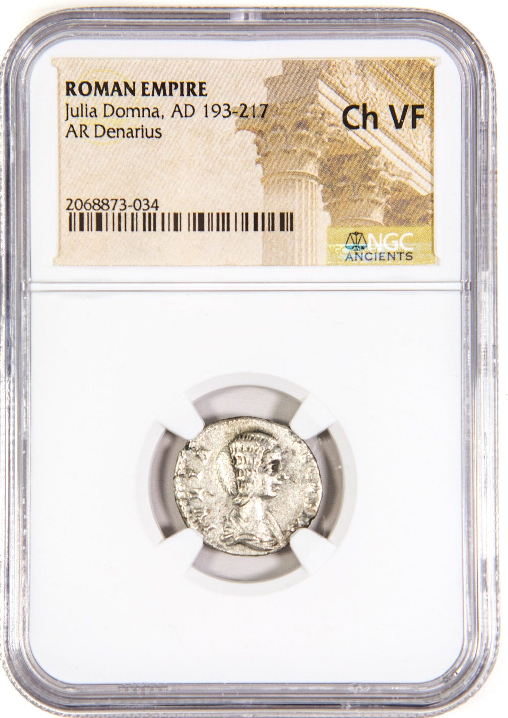 Julia Domna AR Denarius AD 193-217 NGC VF Ancient Roman Coin