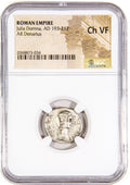 Julia Domna AR Denarius AD 193-217 NGC VF Ancient Roman Coin
