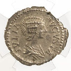 Julia Domna AR Denarius AD 193-217 NGC XF Ancient Roman Coin — image 2