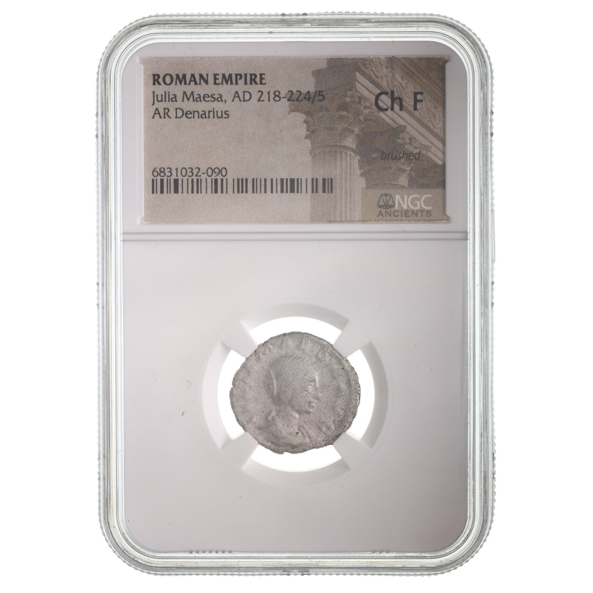 Julia Maesa Silver Denarius AD 218-224/5 NGC CH-F Ancient Roman Coin