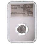 Julia Maesa Silver Denarius AD 218-224/5 NGC CH-VF Ancient Roman Coin