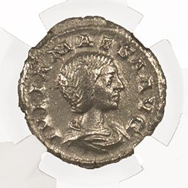 Julia Maesa Silver Denarius AD 218-224/5 NGC VF Ancient Roman Coin — image 2