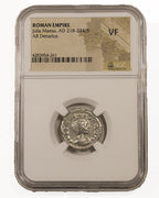 Julia Maesa Silver Denarius AD 218-224/5 NGC VF Ancient Roman Coin