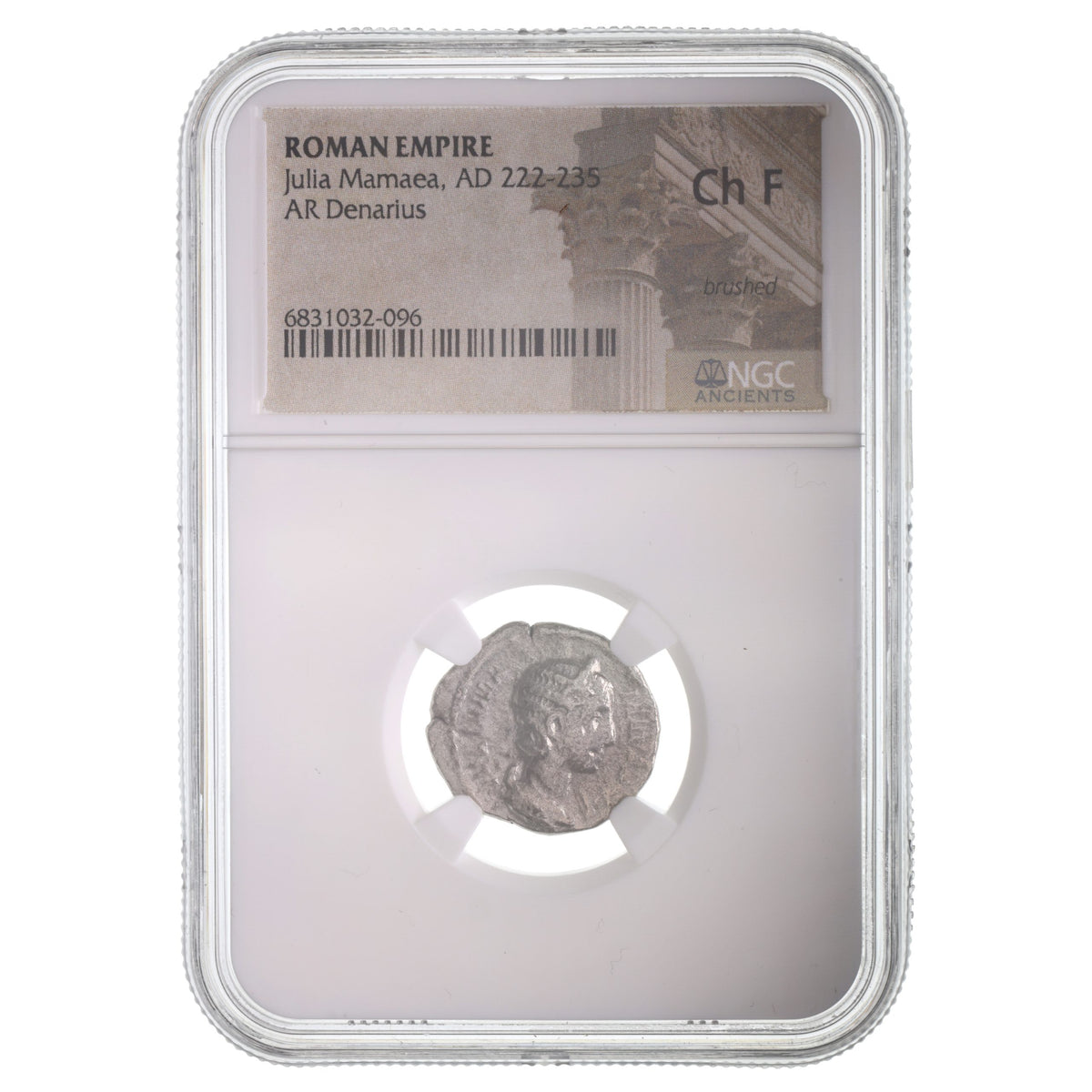 Julia Mamaea AR Denarius AD 222-235 NGC CH-F Ancient Roman Coin