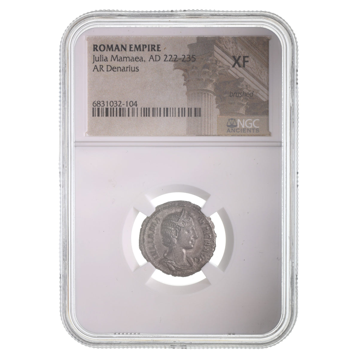 Julia Mamaea AR Denarius AD 222-235 NGC XF Ancient Roman Coin