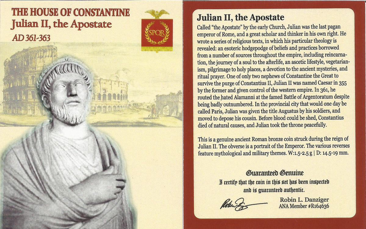 Julian II AE3 Nummus AD 360-363 NGC F Ancient Roman Coin — image 3