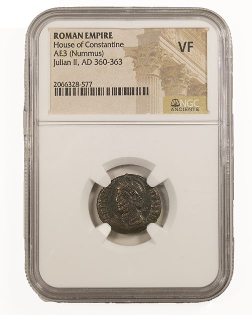 Julian II AE3 Nummus AD 360-363 NGC VF Ancient Roman Coin