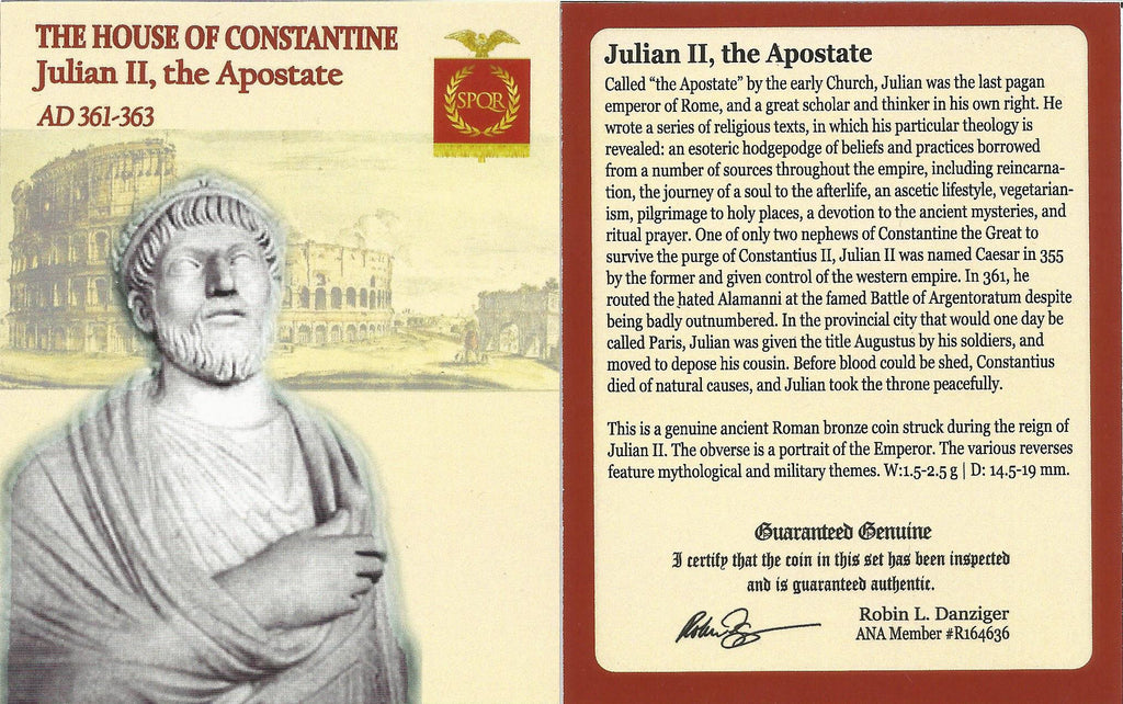 Julian II as Caesar BI Half-Centenionalis AD 360-363 NGC VF Ancient Roman Coin — image 3