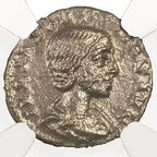 Julia Soaemias Silver Denarius AD 218-222 NGC F Ancient Roman Coin — image 2