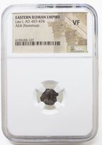Leo I AE4 Nummus AD 457-474 NGC F Ancient Roman Coin — image 5