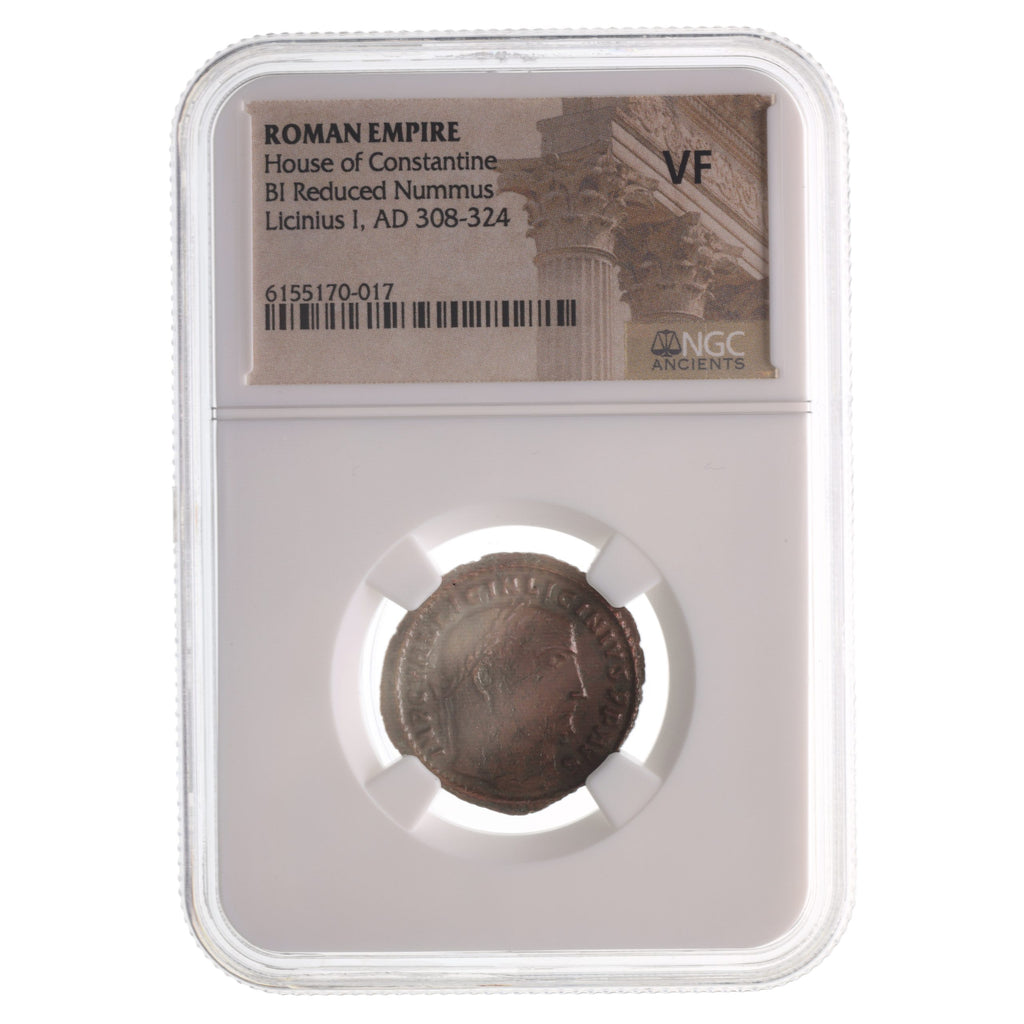 Licinius I BI Reduced Nummus AD 308-324 NGC VF Ancient Roman Coin