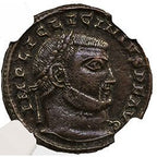 Licinius I (AD 308–324) Roman Empire AE2/AE3 Nummus NGC XF representative stock photograph 3