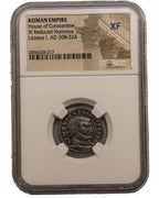 Licinius I (AD 308–324) Roman Empire AE2/AE3 Nummus NGC XF representative stock photograph