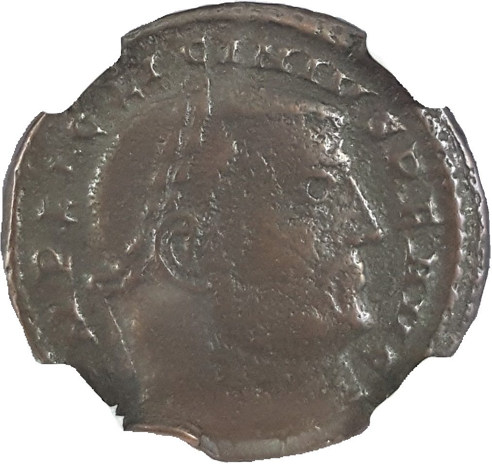 Licinius I (AD 308–324) Roman Empire AE Jovi Conservatori NGC VF representative stock photograph 3