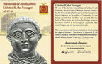 Licinius II (AD 317–324) Roman Empire AE3 Nummus NGC F representative stock photograph 4
