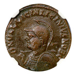 Licinius II BI Reduced Nummus AD 317-324 NGC XF Ancient Roman Coin — image 2