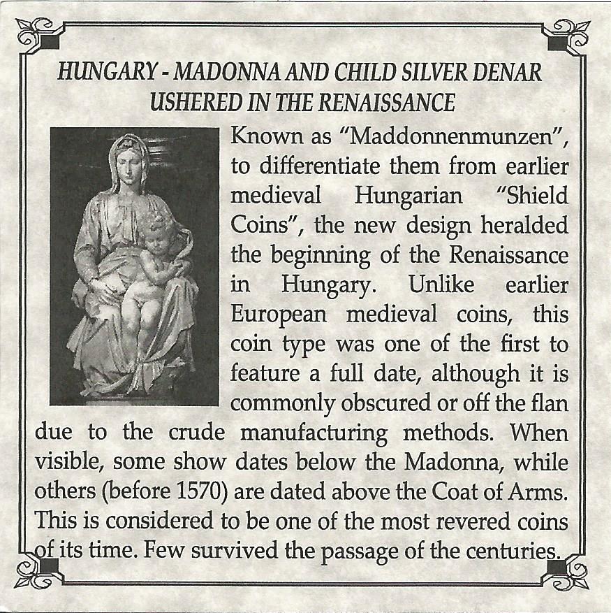 Madonna & Child Box: Virgin Mary and baby Jesus Silver Denar of Hungary - image 4