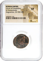 Magnentius BI Centenionalis AD 350-353 NGC VF Ancient Roman Coin — image 4