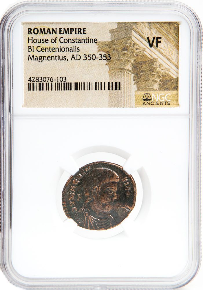 Magnentius BI Centenionalis AD 350-353 NGC VF Ancient Roman Coin