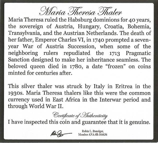 Maria Theresa Silver Thaler (Black Box) - image 5