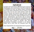 Mauryan Empire: Silver Punch Mark Coin of Ancient India (budget box) - image 6