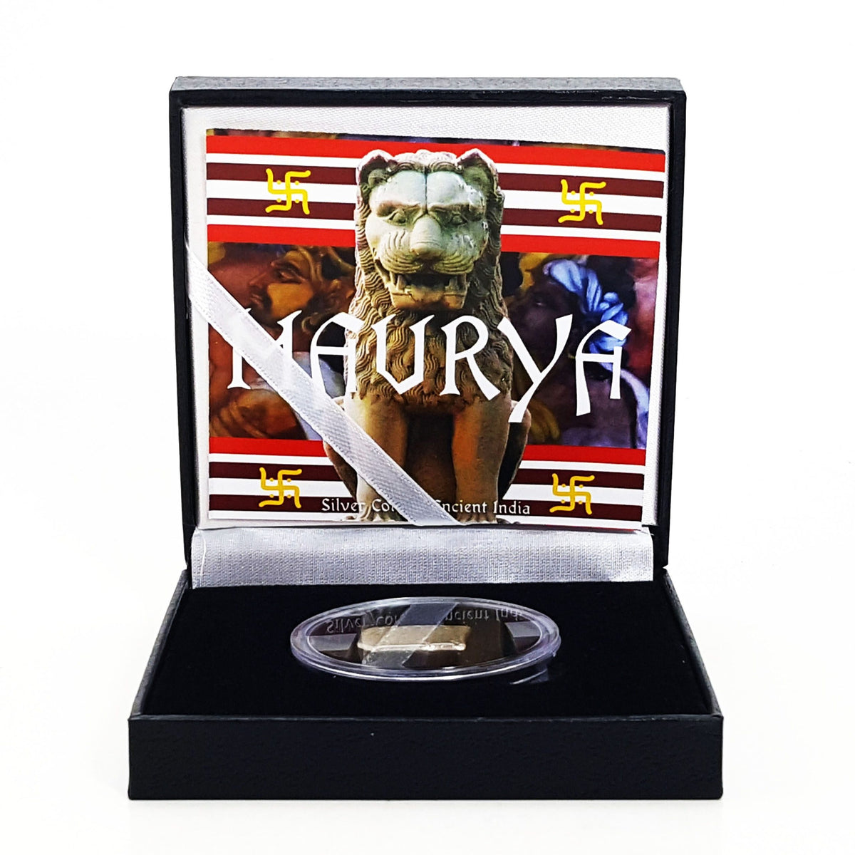 Mauryan Empire: Silver Punch Mark Coin of Ancient India (budget box) - image 2