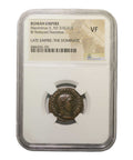 Maximinus II BI Reduced Nummus AD 310-313 NGC VF Ancient Roman Coin