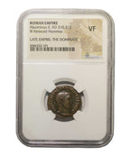 Maximinus II BI Reduced Nummus AD 310-313 NGC VF Ancient Roman Coin