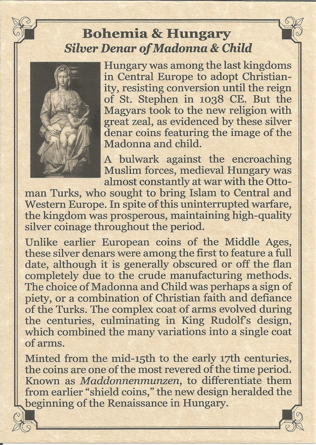 Madonna and Child Silver Coin (Album) - image 3