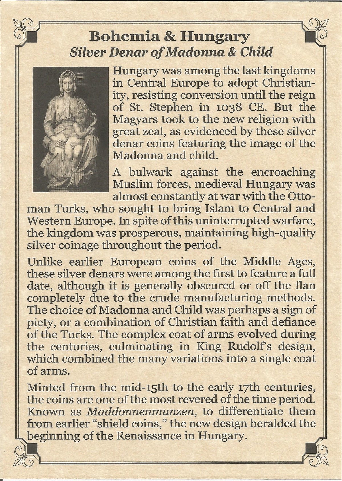 Madonna and Child Silver Coin (Album) - image 3