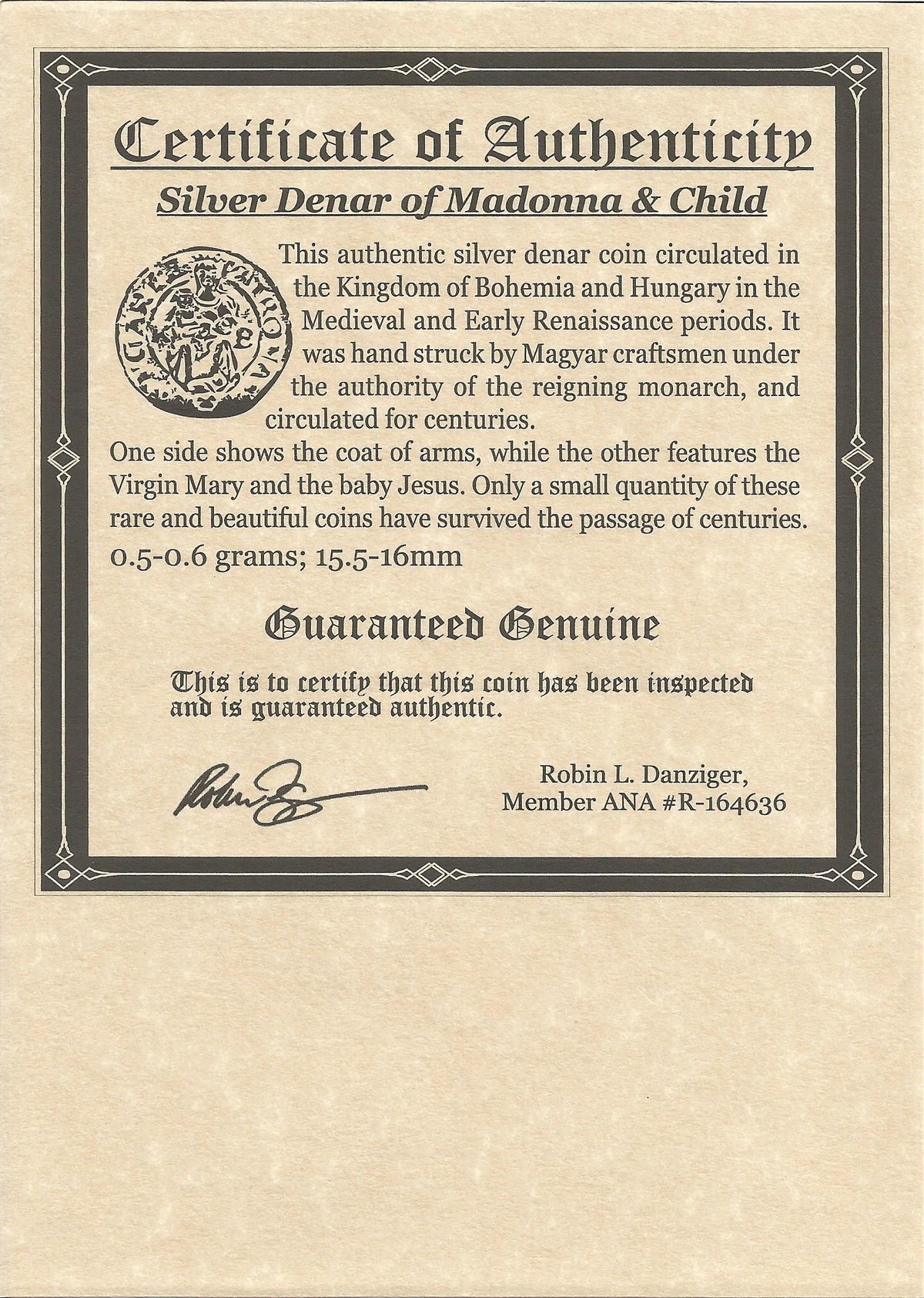 Madonna and Child Silver Coin (Album) - image 4
