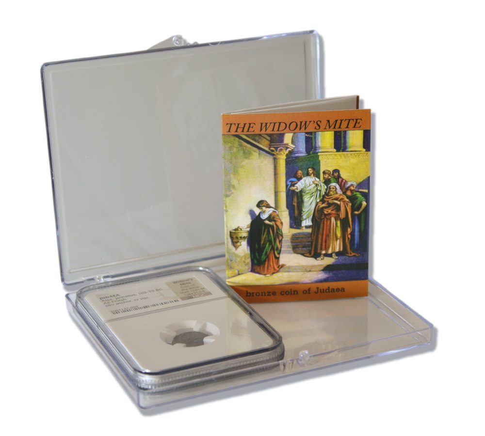 Widow’s Mite: Judean Prutah (103-76 BC) NGC Clear Box - image 2
