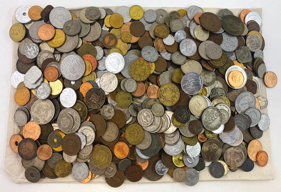 1000 Different World Coins, All 1978 or Older