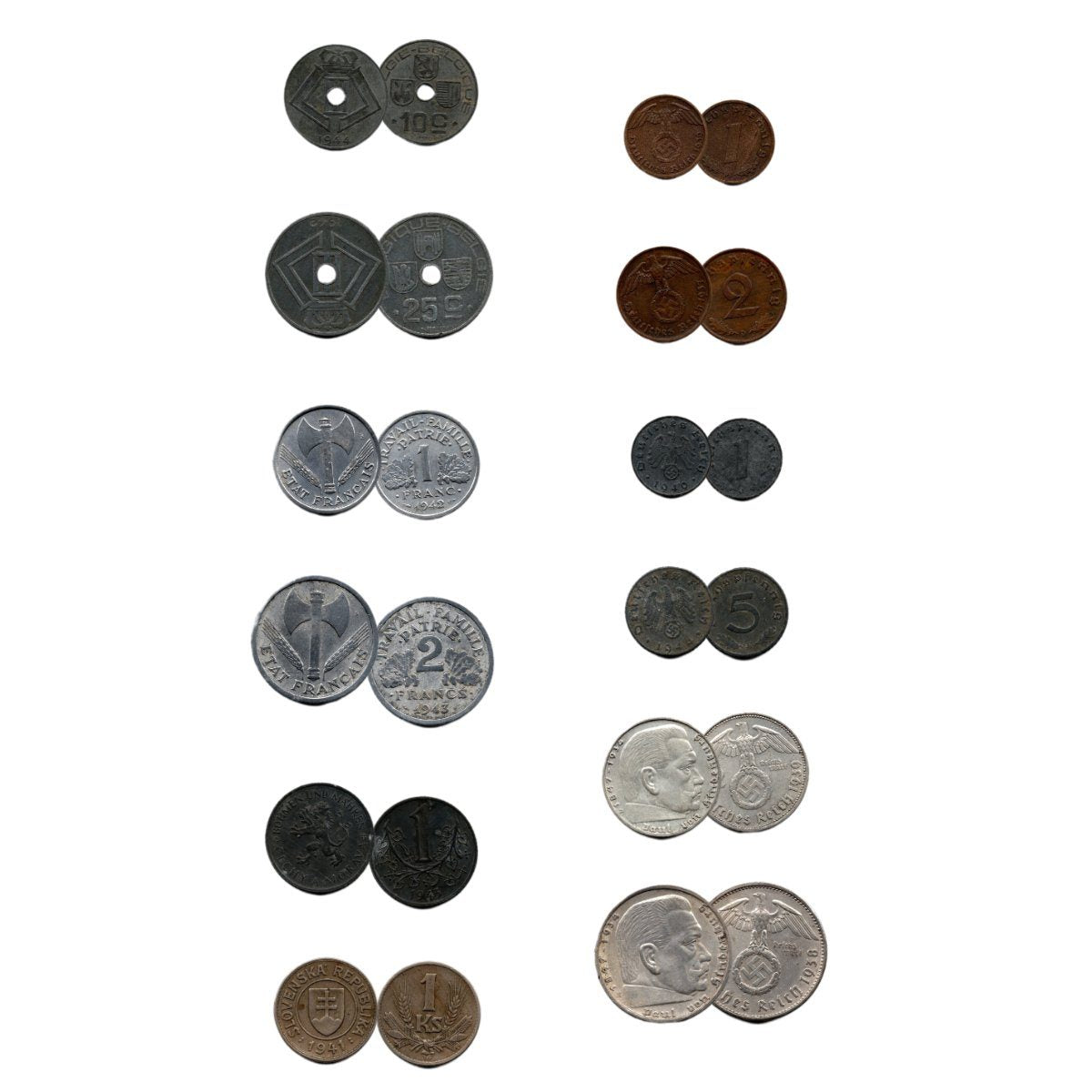 Nazi Germany: A Boxed Collection of 12 Coins (Twelve-Coin Boxed Set) - image 2