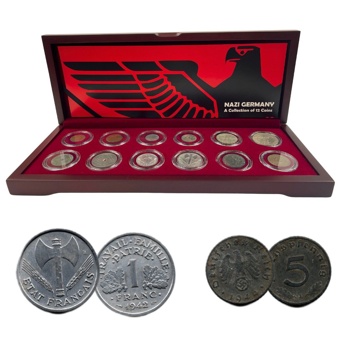 Nazi Germany: A Boxed Collection of 12 Coins (Twelve-Coin Boxed Set)