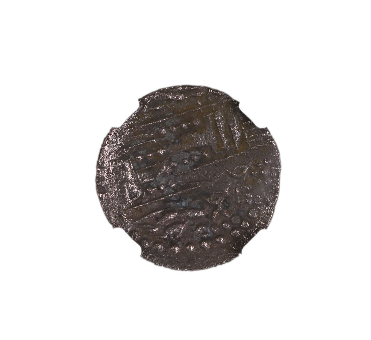 Nezak Huns (c. AD 484–665) Central Asia AR Drachm NGC (LG Tier) representative stock photograph 3