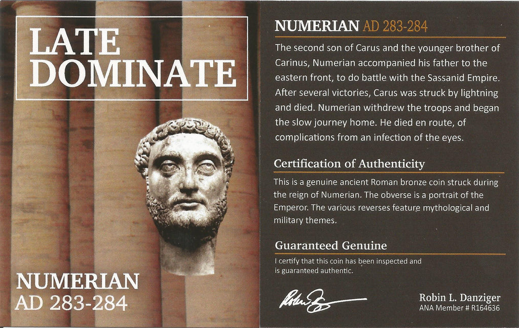 Numerian BI Aurelianianus AD 283-284 NGC F Coin — image 4