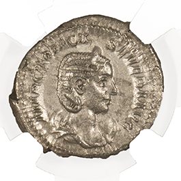 Otacilia Severa Silver Antoninianus AD 244-249 NGC XF Ancient Roman Coin — image 2