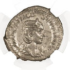 Otacilia Severa Silver Antoninianus AD 244-249 NGC XF Ancient Roman Coin — image 2