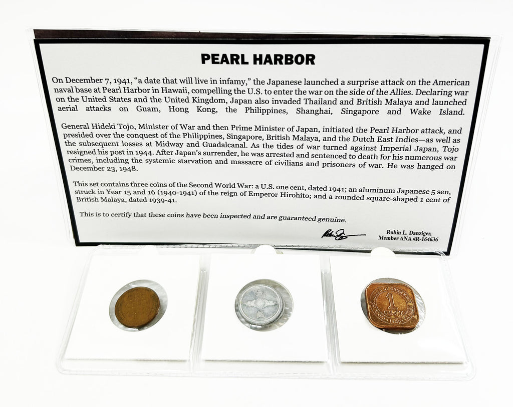 Pearl Harbor: Three Coins of World War II (letterbox folder) - image 3