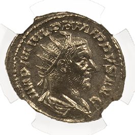 Philip I (AD 244–249) Roman Empire AR Antoninianus NGC AU representative stock photograph 3