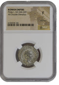Philip I AR Double-Denarius AD 244-249 NGC F Ancient Roman Coin — image 4