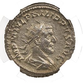 Philip I AR Double-Denarius AD 244-249 NGC XF Ancient Roman Coin — image 2